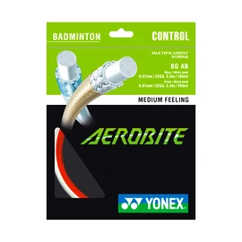 Badmintonový výplet Yonex Aerobite White/Red