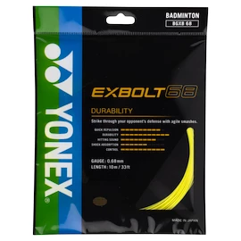 Badmintonový výplet Yonex Exbolt 68 Yellow (10 m)