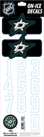 Čísla na helmu Sportstape ALL IN ONE HELMET DECALS - DALLAS STARS - DARK HELMET 2010