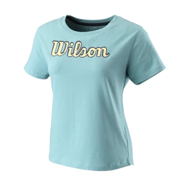 Dámské tričko Wilson Script Eco Cotton Tee W Reef