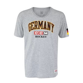 Pánské tričko CCM FLAG TEE TEAM GERMANY Athletic Grey