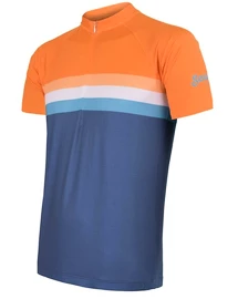 Pánský dres Sensor Cyklo Summer Stripe Blue/Orange