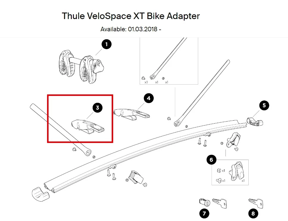 Adaptér Thule  Console Bike Adapter