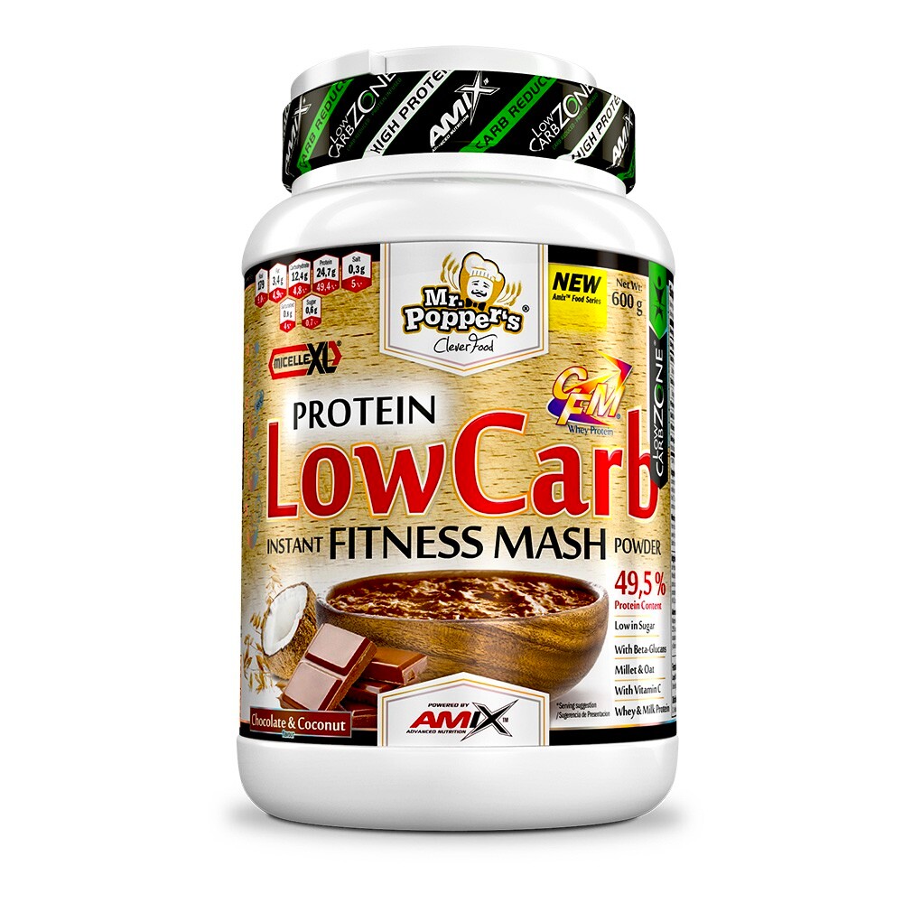 Amix Nutrition Low Carb Mash 600 g čokoláda - kokos - thumb (1)