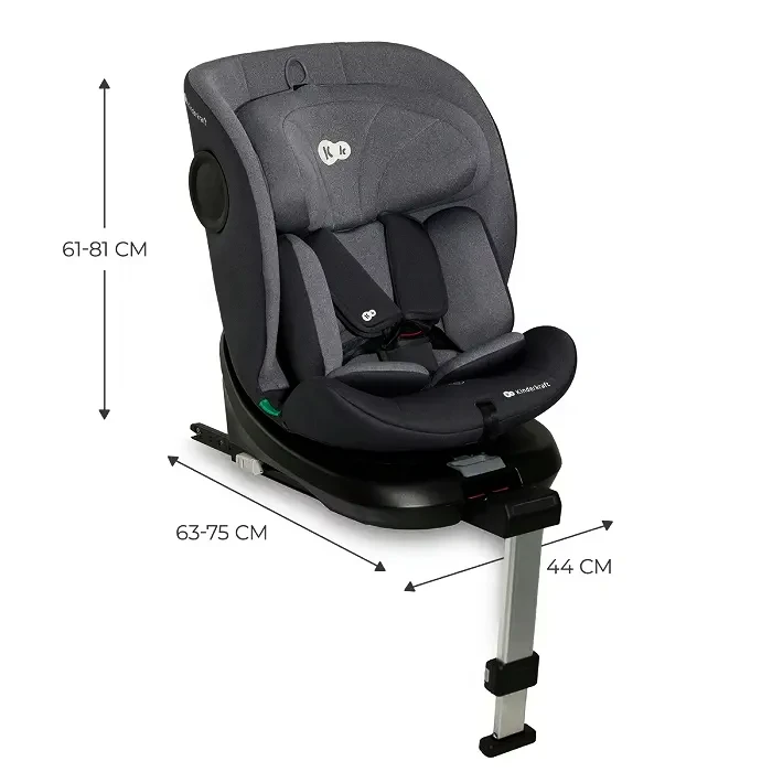 Autosedačka Kinderkraft I-360 i-Size 40-150 cm Grey