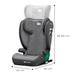 Autosedačka Kinderkraft Junior Fix 2 i-Size 100-150 cm Rocket Grey