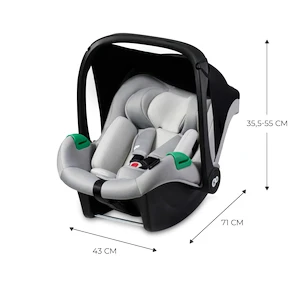 Autosedačka Kinderkraft  Mink Pro i-Size 40-75 cm Grey