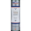 Badmintonové míče Victor  Nylon Shuttle 1000 Silver - White 6 ks  zelený proužek (do 19-29°C)