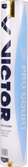 Badmintonové míče Victor  Pro Court (12 Pack)  rychlost 77 (do 11-21°C) - M