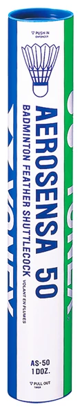 Badmintonové míče Yonex  AeroSensa 50 Feather (12 Pack)