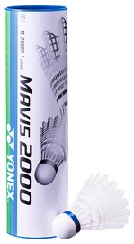 Badmintonové míče Yonex Mavis 2000 White (6 Pack)