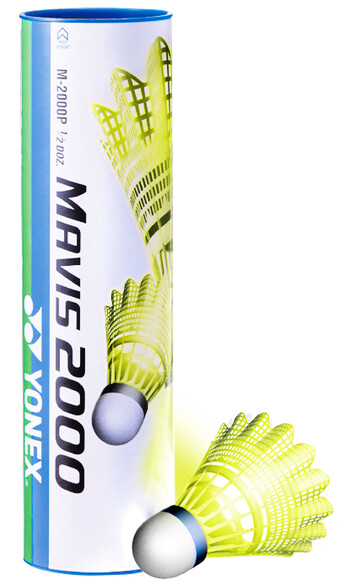 Product detail of Badmintonové míče Yonex  Mavis 2000 Yellow (6 Pack)  modrý proužek (do 11-21°C)
