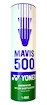 Badmintonové míče Yonex Mavis 500 White (dóza po 6 ks)