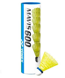 Badmintonové míče Yonex Mavis 600 Yellow (6 Pack)