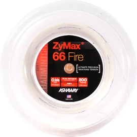 Badmintonový výplet Ashaway ZyMax 66 Fire Power White - 200 m