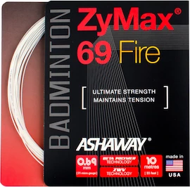 Badmintonový výplet Ashaway ZyMax 69 Fire White