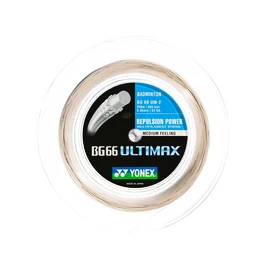 Badmintonový výplet Yonex BG 66 Ultimax White (0.65 mm) - 200 m