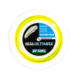 Badmintonový výplet Yonex BG 66 Ultimax Yellow (0.65 mm) - ROLE 200 m