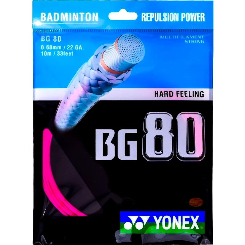 Badmintonový výplet Yonex  BG 80 Pink (12 m)