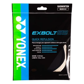 Badmintonový výplet Yonex Exbolt 63 White (10m)