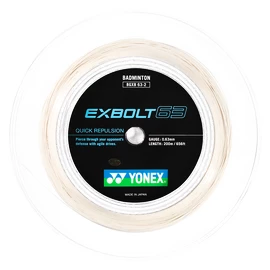 Badmintonový výplet Yonex Exbolt 63 White (200 m)