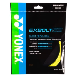 Badmintonový výplet Yonex Exbolt 63 Yellow (10m)