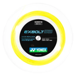 Badmintonový výplet Yonex Exbolt 63 Yellow (200 m)