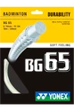 Badmintonový výplet Yonex  Micron BG65 White (0.70 mm)