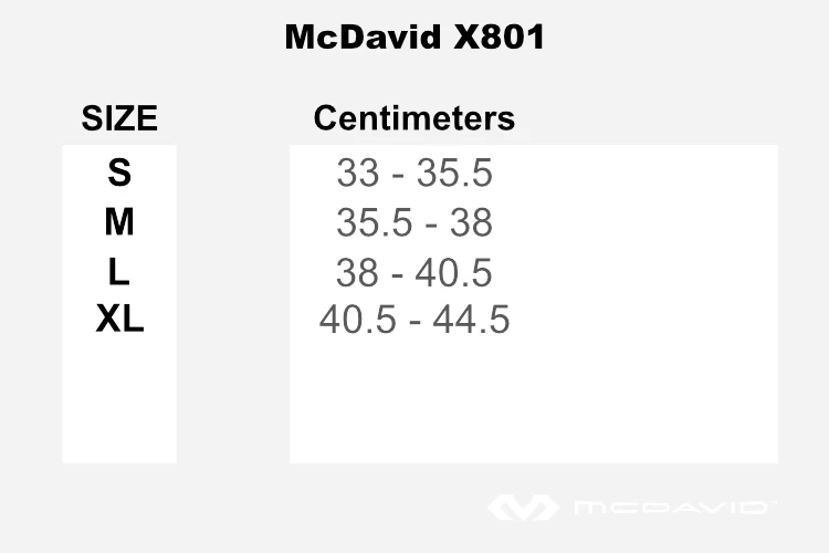 Bandáž na koleno McDavid  Dual Density Knee Support Sleeves X801 S