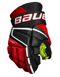 Bauer Vapor 3X black/red Hokejové rukavice, Junior