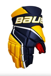 Bauer Vapor 3X - MTO navy/gold Hokejové rukavice, Senior