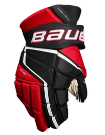 Bauer Vapor 3X PRO black/red Hokejové rukavice, Senior