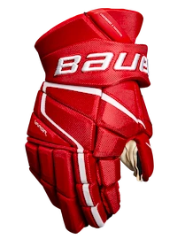 Bauer Vapor 3X PRO red Hokejové rukavice, Intermediate
