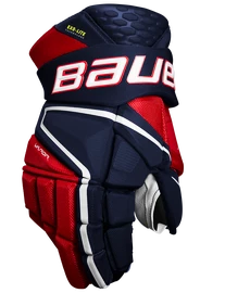 Bauer Vapor Hyperlite navy/red/white Hokejové rukavice, Intermediate