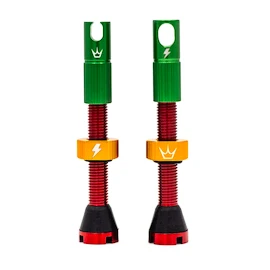 Bezdušový ventilek PEATY'S X 50to01 (mk2) rasta tubeless valves 42mm (ptv2-42-ras-12)