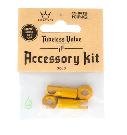Bezdušový ventilek PEATY'S X chris king (mk2) gold tubeless valves accessory kit (ptv2-accs-gld-12)