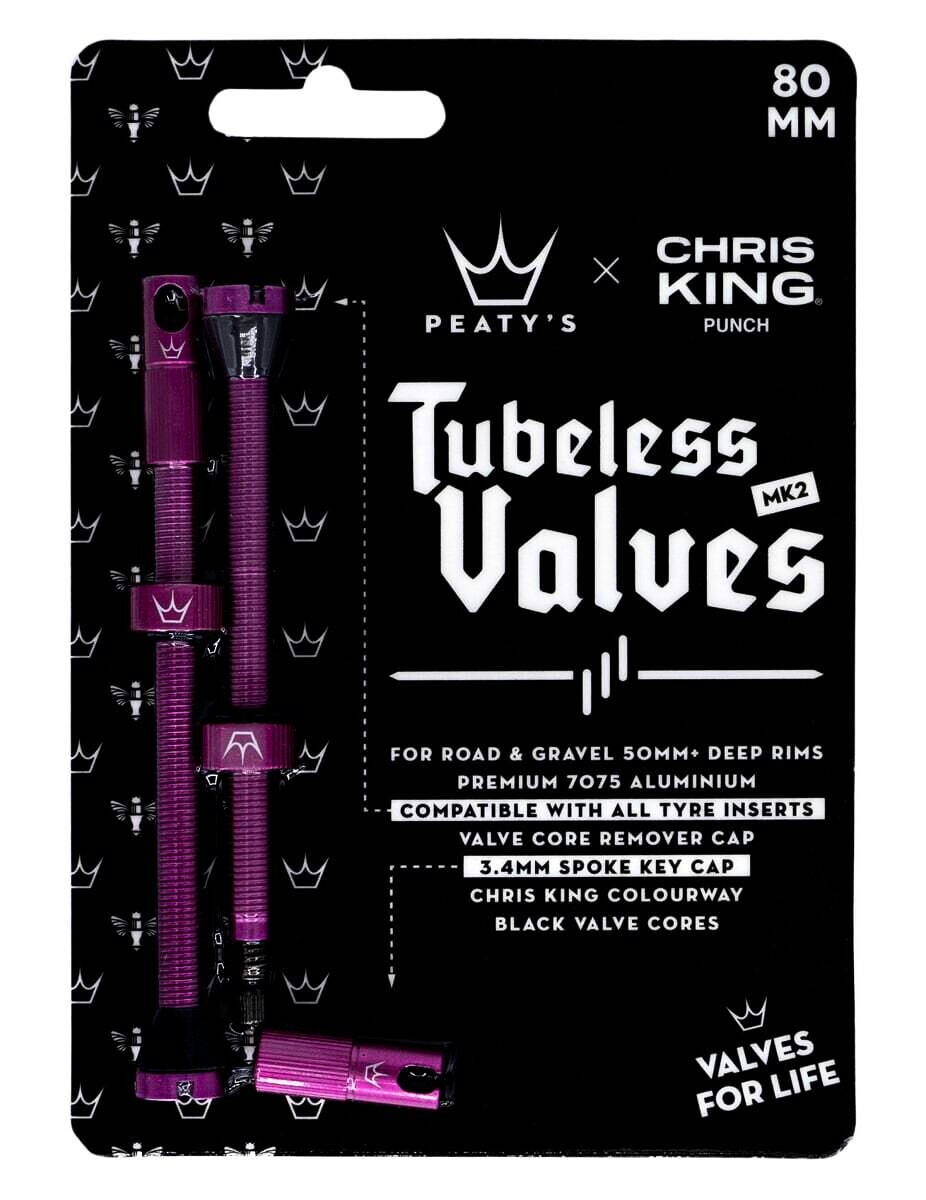 Bezdušový ventilek Peaty's X Chris King MK2 80 mm - thumb (1)