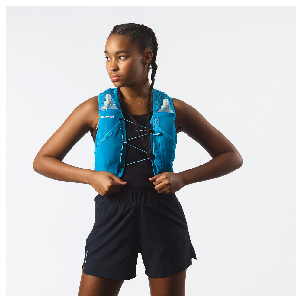 Běžecká vesta Salomon Active Skin 8 Set Blue Danube/Blue Curacao - thumb (3)