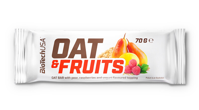 BioTech USA Oat & Fruits 70 g hruška - malina - jogurt - thumb (4)