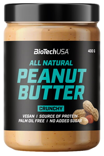 BioTech USA Peanut Butter 400 g křupavá - thumb (1)