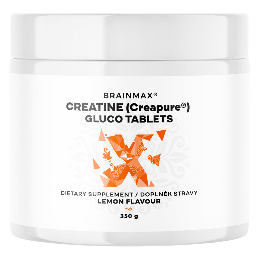 Product detail of BrainMax Creatine Creapure® Gluco tablets 115 tabs lemon