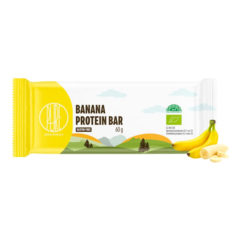 BrainMax Pure Protein Bar 60 g banán - thumb (4)