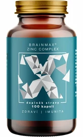 BrainMax Zinc Complex, Zinek, Selen, Měď a Kurkuma 100 kapslí