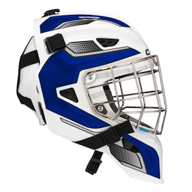 Brankářská hokejová maska CCM Axis F5 CCE White/Royal Junior