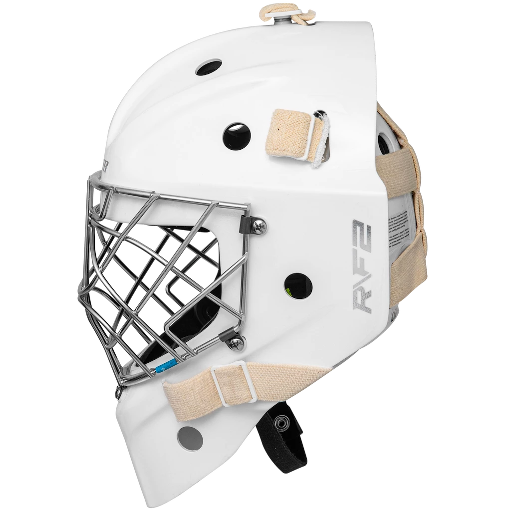 Brankářská hokejová maska Warrior Ritual F2 E+ White Junior