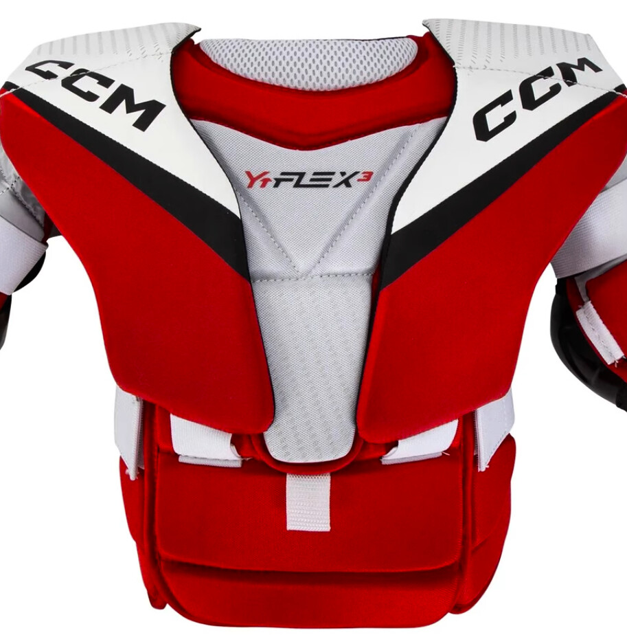 Brankářská hokejová vesta CCM YTflex 3 White/Red Žák (youth) L/XL - thumb (4)