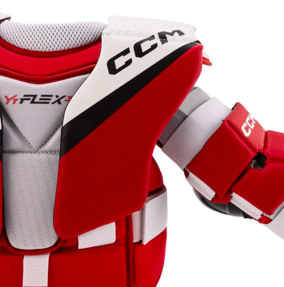 Brankářská hokejová vesta CCM YTflex 3 White/Red Žák (youth) L/XL - thumb (8)