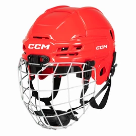 CCM Tacks 70 red Hokejová helma Combo Žák (youth)