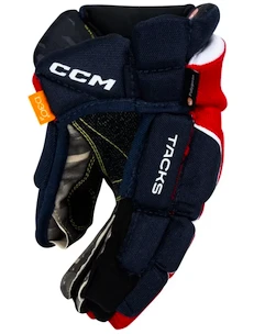 CCM Tacks AS-V navy/red/white  Hokejové rukavice, Junior