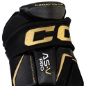 CCM Tacks AS-V PRO black/gold  Hokejové rukavice, Senior